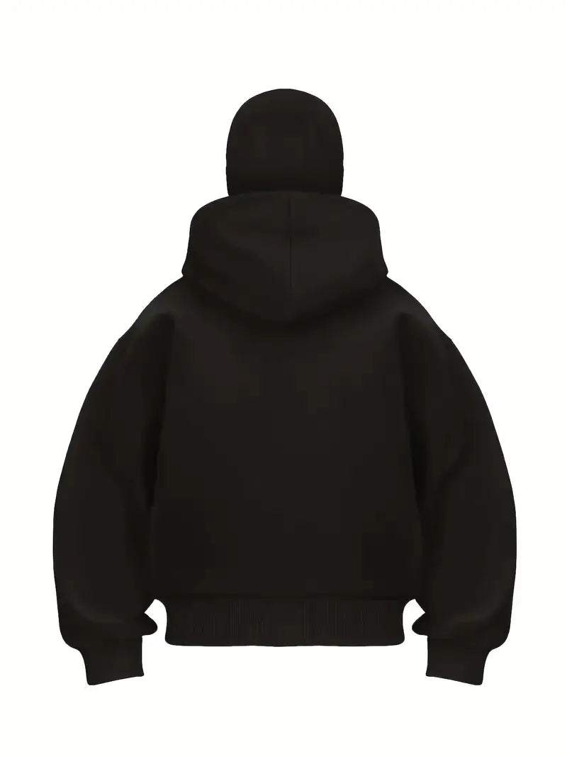 Balaclava Ninja Zipper Hoodie – Veste d’Hiver Tactique Confortable & Style Urbain