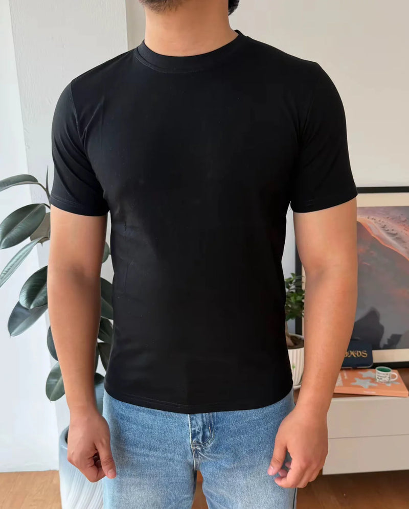 T-shirt Basic 100% Coton – Confort Quotidien & Style Minimaliste