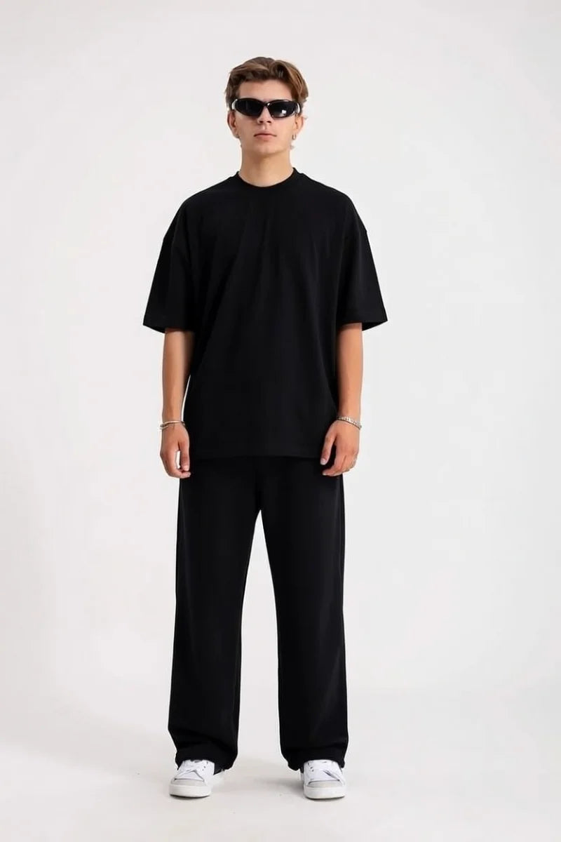 Ensemble T-shirt Oversize Coton + Baggy Jogger – Confort Streetwear Premium