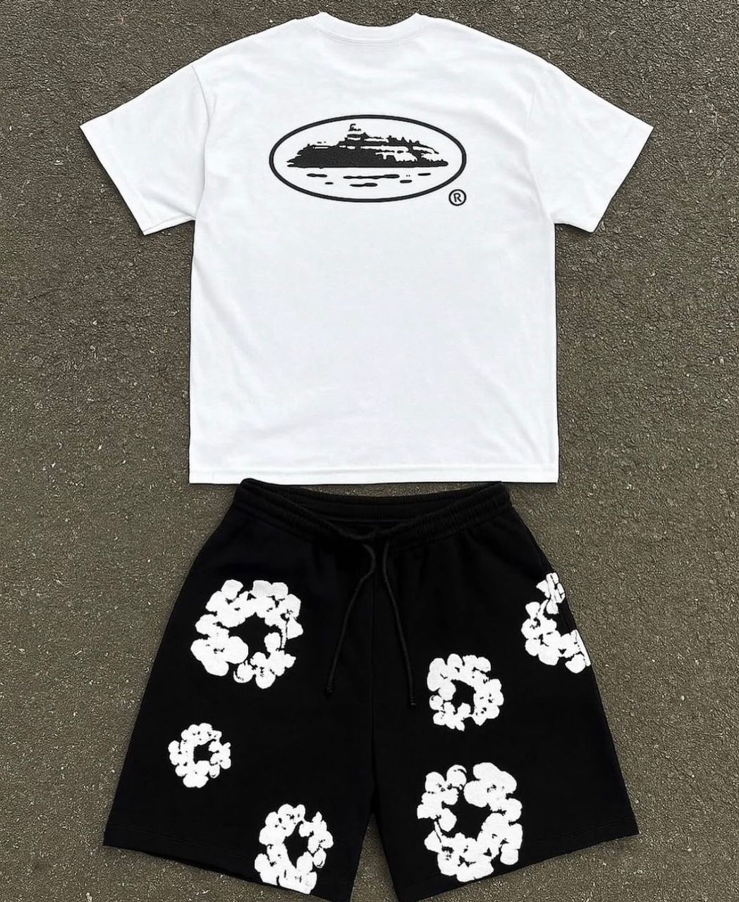 Ensemble CORTEIZ Short & T-Shirt Oversize Haute Qualité – Streetwear Premium & Confort Absolu