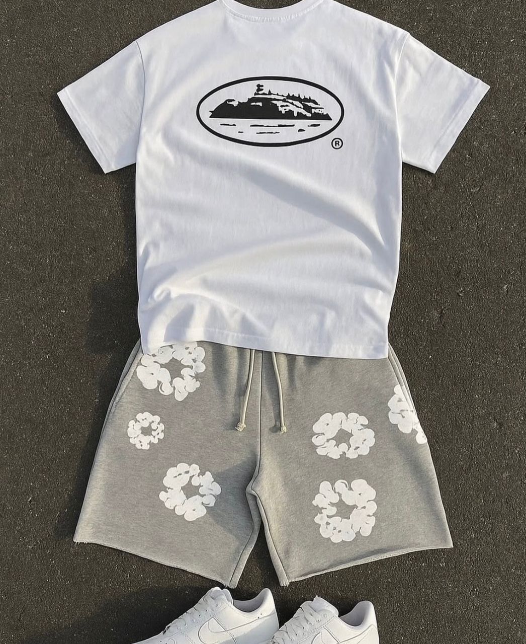 Ensemble CORTEIZ Short & T-Shirt Oversize Haute Qualité – Streetwear Premium & Confort Absolu