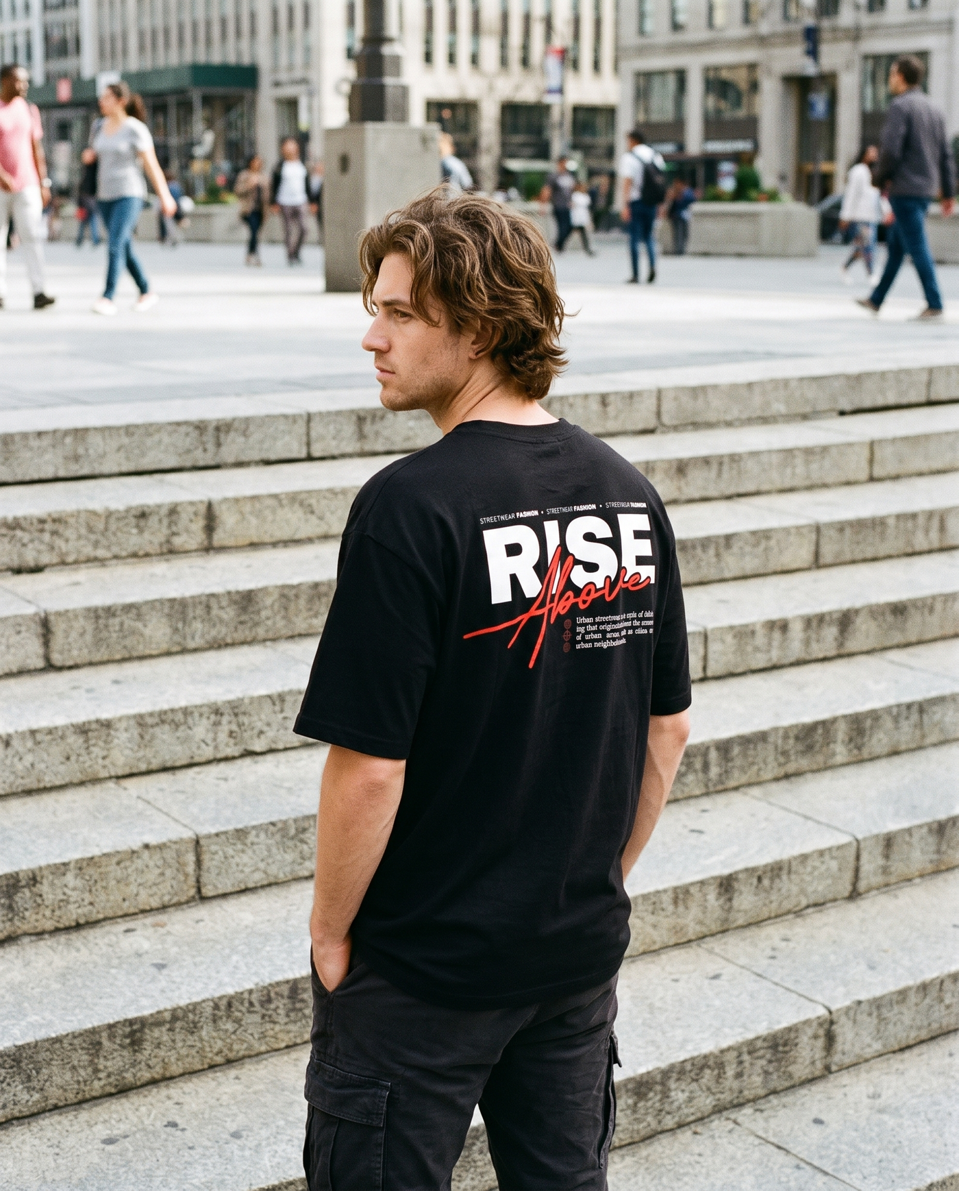 "RISE ABOVE" Graphic Tee
